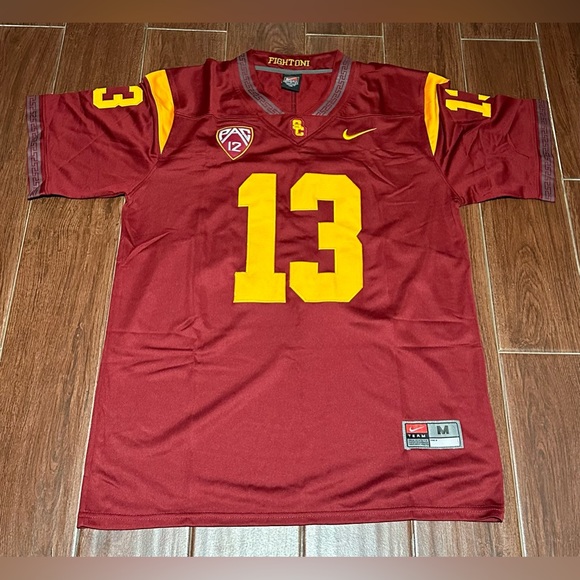Caleb Williams USC Trojans Cardinal Jersey Size S-L - Picture 2 of 9
